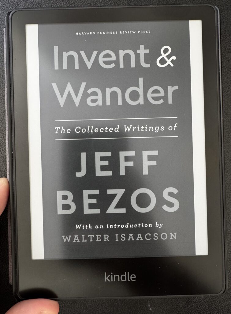 A kindle image of the book invent and wander for the book review by Tapan Desai