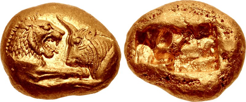 An image of Lydian coin
