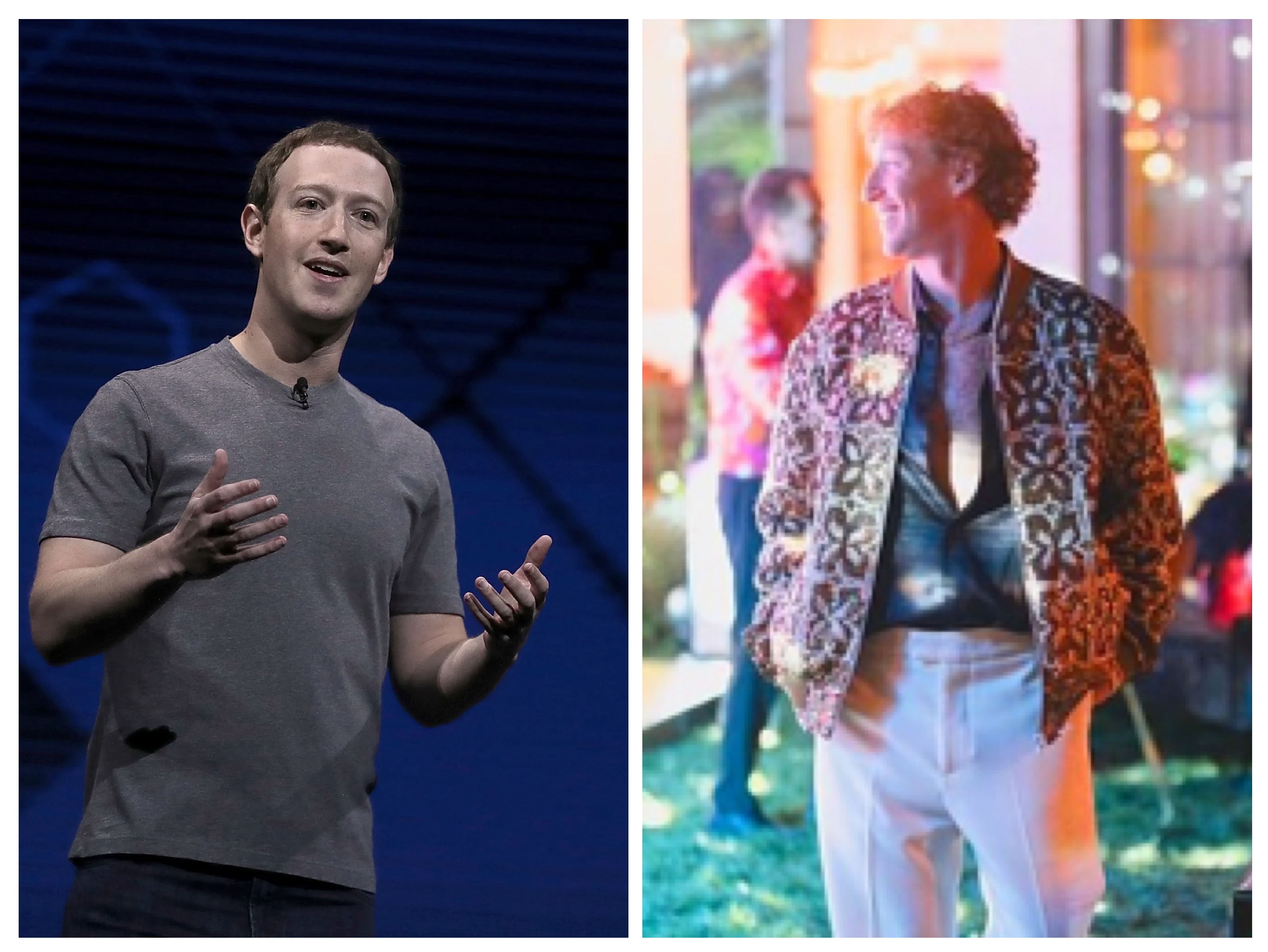 An image showing Zuckerberg's transformation